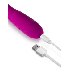 Vibromasseur rabbit Becca rose USB avec gland stimulant 10 programmes - CC531061